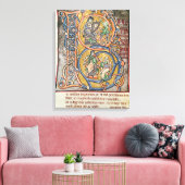 Toile Historié premier 'B' représentant le roi David (Insitu(Salon))