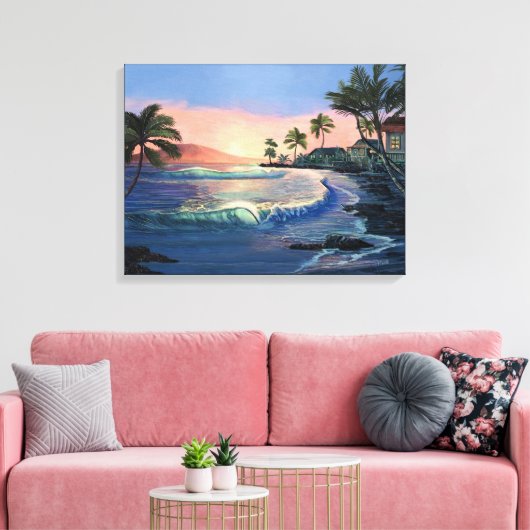 Toile Historique Lahaina Town Canvas Imprimer (Insitu(Salon))