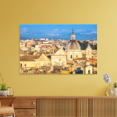 Toile Historique Rome ville skyline dômes et flèches Ita (Insitu(Salon))