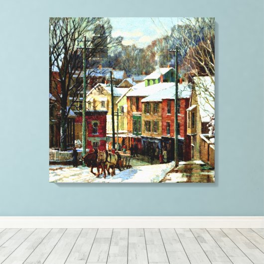 Toile Hiver à Gloucester, Massachusetts (Insitu (Plancher de Bois))