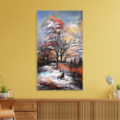 Toile Hiver à la campagne (Insitu(Salon))