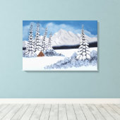 Toile Hiver neigeux (Insitu (Plancher de Bois))