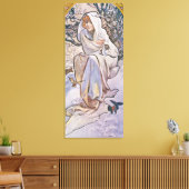 Toile Hiver (Quatre Saisons), Alphonse Mucha (Insitu(Salon))