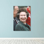 Toile HM Queen Elizabeth II Windsor 1986 (Insitu (Plancher de Bois))