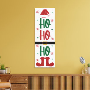 Toile Ho Ho Ho Festive Noël