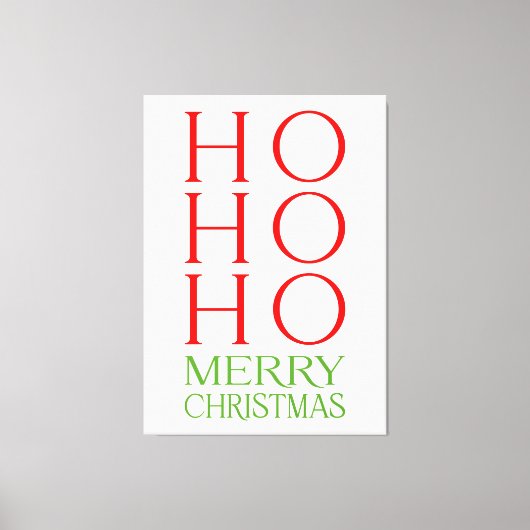 Toile Ho Ho Ho Joyeux Noël (Recto)
