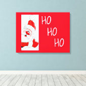Toile Ho Ho Ho Waving Père Noël/Wrapped Canvas (Insitu (Plancher de Bois))