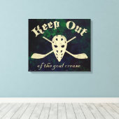 Toile Hockey Goalie Objectif Creux (Insitu (Plancher de Bois))