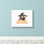 Toile Hocus Slowcus Amateurs de fentes Halloween tee tee (Insitu (Plancher de Bois))