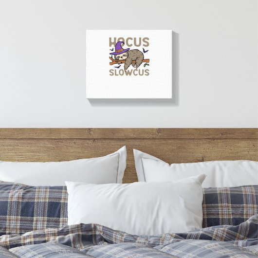 Toile Hocus Slowcus Funny Halloween Sloth Classic T-Shir (Insitu(Chambre))