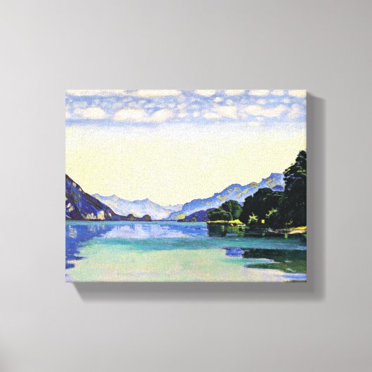 Toile Hodler - Lac Thun de Lessig, art raffiné (Recto)