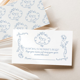 Toile Hoe groot is mommys buik lijst Informatiekaartje