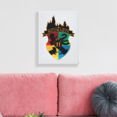 Toile HoGWARTS™ Castle Crest House Insigne de fierté (Insitu(Salon))