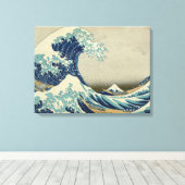 Toile Hokusai's (Insitu (Plancher de Bois))