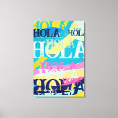Toile Hola colorée Abstraite (Recto)