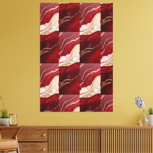 Toile Holiday Swirl Wonder Retro Christmas Canvas Bloom (Insitu(Salon))