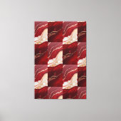 Toile Holiday Swirl Wonder Retro Christmas Canvas Bloom (Recto)