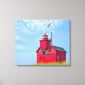 Toile Holland Michigan Big Red Lighthouse (Recto)