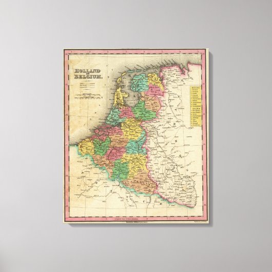 Toile Hollande Et Belgique (Recto)