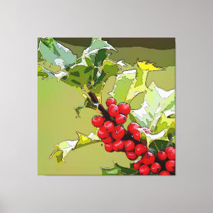 Toile Holly Berries 005