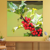Toile Holly Berries 005 (Insitu(Salon))