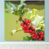 Toile Holly Berries 005 (Insitu (Plancher de Bois))