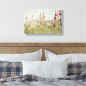 Toile Hollyhocks au bord de la mer (Insitu(Chambre))