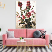 Toile Hollyhocks - Peinture Max Weyl (Insitu(Salon))