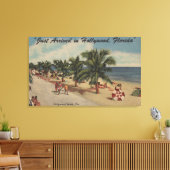 Toile Hollywood Beach, Floride - Vue sur la plage (Insitu(Salon))