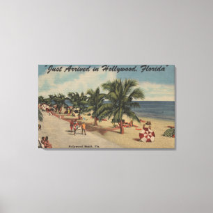 Toile Hollywood Beach, Floride - Vue sur la plage