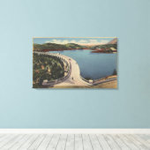 Toile Hollywood, CALake Hollywood & Mulholland Drive (Insitu (Plancher de Bois))