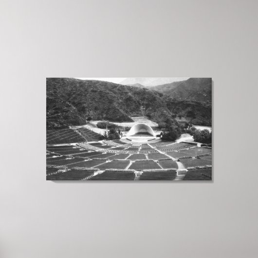 Toile Hollywood, Californie Hollywood Bowl View (Recto)