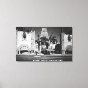 Toile Hollywood, Californie - Vue du théâtre chinois
