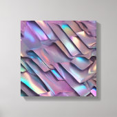 Toile Holographie abstraite/iridescente futuriste (Recto)