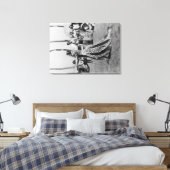 Toile Holoku Hula Dancer avec Band PhotoHawaii (Insitu(Chambre))