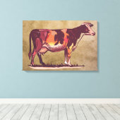 Toile Holstein Cow (Insitu (Plancher de Bois))