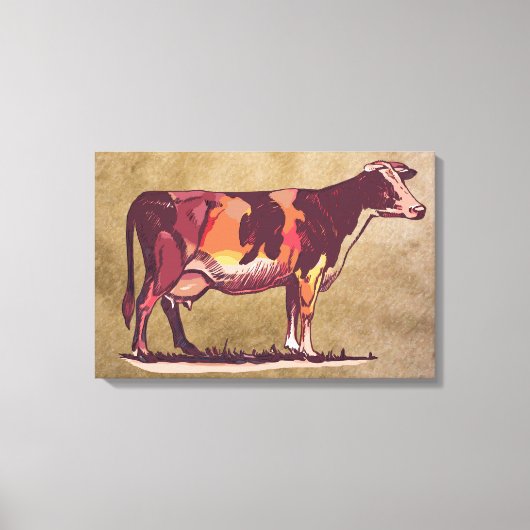 Toile Holstein Cow (Recto)