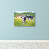 Toile Holstein Friesian Vows et peinture paysagère (Insitu (Plancher de Bois))