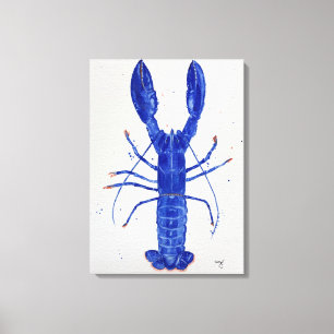 Toile Homard bleu