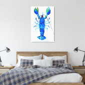 Toile Homard en bleu (Insitu(Chambre))