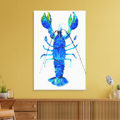 Toile Homard en bleu (Insitu(Salon))