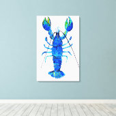 Toile Homard en bleu (Insitu (Plancher de Bois))