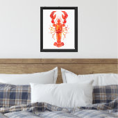 Toile Homard polygonal rouge (Insitu(Chambre))