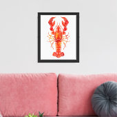 Toile Homard polygonal rouge (Insitu(Salon))