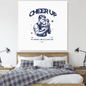 TOILE HOME DECOR DADDY CHEER UP WALL CANVAS  (Insitu(Chambre))