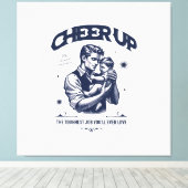 TOILE HOME DECOR DADDY CHEER UP WALL CANVAS  (Insitu (Plancher de Bois))
