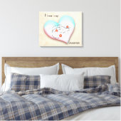 TOILE HOME DIT FOREVER CANVAS (Insitu(Chambre))