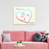 TOILE HOME DIT FOREVER CANVAS (Insitu(Salon))