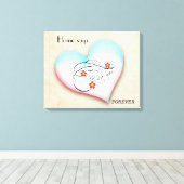 TOILE HOME DIT FOREVER CANVAS (Insitu (Plancher de Bois))