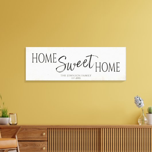 Toile Home Sweet Home Ménage domestique (Insitu(Salon))